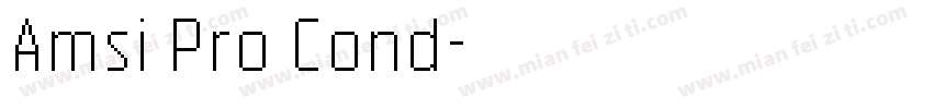Amsi Pro Cond字体转换